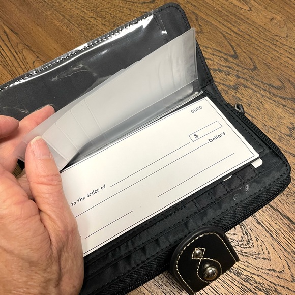 Black Faux Leather Wallet - Picture 5 of 10